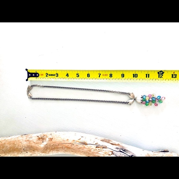 Vintage Tulip Crystal Bead Necklace earrings Demi set RARE - Picture 8 of 8